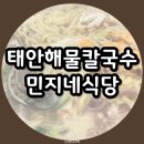 태안 몽대포구 해물칼국수 맛집 민지네식당 주말 웨이팅 맛 가격 내돈내산 후기