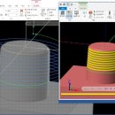 mastercam2021공부방 13_44 2차원가공정의 5. 홀생성(Hole-making) _3 나사밀(Thread Mill) 이미지