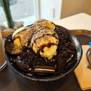 첨단 카페 디저트 맛집 넓은매장 청자다방 오레오초코빙수 군고구마라떼
