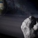 A meteor and asteroid 이미지