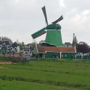 네델란드 풍차마을 이미지