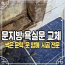 마포창업복지관 화장실 | 화장실 문지방 교체 주문제작 ABS 도어 시공 전문업체