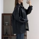 2975 | 베뉴엣 로비 레더 자켓 후기 (비건 가죽 자켓 코디)