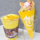 행복옥수수 | 메가커피 신메뉴 치즈케이크 딸기 요거트 크레페 & 초당옥수수 프라페 솔직후기｜칼로리·당류