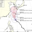 제 3호 태풍 "에위니아" 북상 이미지