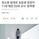 청소용 밀대로 초등생 엉덩이 11대 때린 20대 교사 이미지