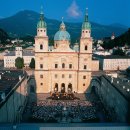 오스트리아 역사적인 도시 짤쯔부르크 historic city of salzburg, austria 이미지