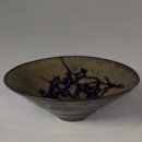 중국골동품 그릇 속의 미인 입석 도자기 그릇 이미지