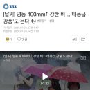 [날씨] 영동 400mm↑ 강한 비…&#39;태풍급 강풍&#39;도 온다 이미지