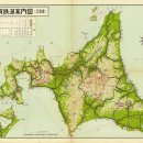 1964년 도카이도 신칸센 개통 당시 일본 철도 지도 이미지