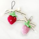 손뜨개 키링 만들기 | 코바늘 딸기 키링 뜨기 뜨개 딸기 만들기 (만드는법)