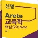 ( 신명 교육학 ) 신명 Arete 교육학 핵심요약노트 Note, 신명, 에듀콕스 이미지