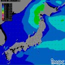 8월 28일 울릉도지역 및 울릉도 부근바다 날씨 및 파고예상도 이미지