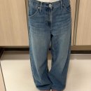 유니클로 배기커브진 블루 24사이즈 153cm 키작녀 내돈내산 매장 수선 후기