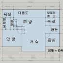 36평 전원주택설계도면과 조감도를 올립니다. 이미지