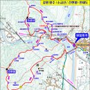 간현봉-소금산-건등산-명봉산 등산지도(원주군) 이미지