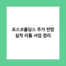 포스코홀딩스 주가 전망 실적 리튬 사업 정리