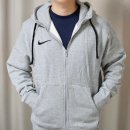 6887 | 나이키 기모 후드집업 | 파크 스우시 블랙·회색 2종 사이즈 비교 착용 후기 (CW6887, 커플)