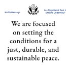 NATO는 우크라이나와 러시아 간의 협상을 지지하고 있습니까? 이미지
