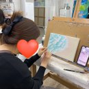 [건대데이트⭐️] 우박아뜰리에 :: 성인취미미술 원데이클래스 후기. 완전 추천! (ft. 나이프페인팅)
