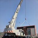 정읍천이동화장실5 | 광주 크레인 25톤 이동식 화장실 상차 작업 현장 후기