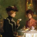 차 그림; Cup of Tea Walter Granville-Smith - 1904 이미지