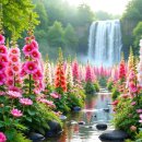 Foxglove Falls 🌸 신경계 회복 html 부드러운 음악, 신경계 진정 Blooming Keys 이미지