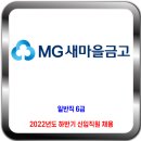 새마을금고 채용 / 2022년도 하반기 신입직원 채용 이미지