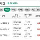 [여객선 운항정보] 2023년1월28일 (토요일) 이미지