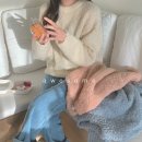 BK.포피라운드니트 아이보리 색상 팝니다. 이미지
