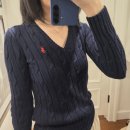 랄프로렌갤러리아여성 | 폴로 랄프로렌 여성 케이블 카라 가디건 구매 후기 (브이넥 니트 비교/광교 갤러리아 백화점)