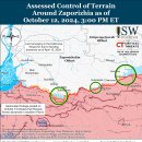 러시아 공세 캠페인 평가, 2024년 10월 12일(우크라이나 전황 이미지