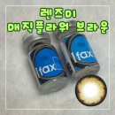 렌즈미 매직플라워 브라운 얼짱렌즈 내돈내산 후기
