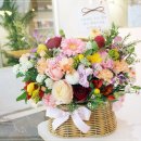 🌸 강남구 송파구 서초구 꽃배달 화사한 네추럴 바스켓 V85 어머니생신 결혼기념일 꽃바구니 추천 이미지