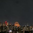 9/7월요일,주말 노을과 집에서본 불꽃 이미지