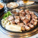 화로위함덕흑돼지보리짚불구이
