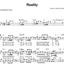 Reality (영화 &#39;La Boum(라붐)&#39; OST) / Richard Sanderson ( 악보 ) 이미지