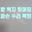 포천시 환경자원센터 | 안산 벽지 파손 수리 찢어짐 복원 교체 없이 부분복원