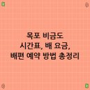 선왕산민박 | 목포 비금도 시간표, 배 요금, 배편 예약 방법 총정리