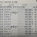 2023년 8월 회비명세서 이미지