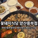 중부식당 | 양산회식 장소 꽃돼지식당 양산중부점 양대창전골 모둠구이 후기