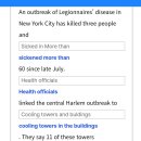 76 25/8/11 Legionnaires' disease, which has sicken dozen of New York city 이미지