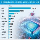 국가별 GDP 대비 AI 시총 비중 이미지