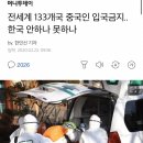 전세계 133개국 중국인 입국금지..한국 안하나 못하나 이미지