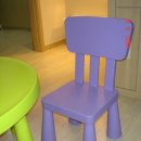 정품 이케아MAMMUT 원형아동책상,의자 셋트 팝니다(판매완료) 이미지