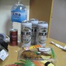 일본의 맥주 그리고 안주는 슈퍼에서 사온 스시도시락 이미지