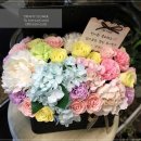 [고양시꽃배달]모던한 꽃바구니로 제작된 고급비누꽃바구니 당일배송 이미지