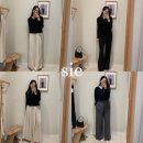 판교검도 | SIE 시에 | 슬랙스 세일 종류 입어보기 (모노 릴 와이드 팬츠, 루나 세미 플레어 트라우저, 바인 와이드...