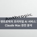 앤트로픽의 프리미엄 AI 서비스: Claude Max 요금제 완전 분석