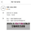 📣양평단월 고로쇠 축제 이미지